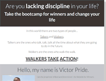 Tablet Screenshot of 30daysofdiscipline.com